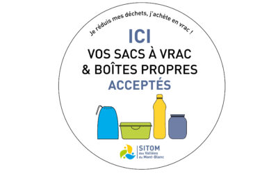 Autocollant pour le vrac et emballages réutilisables